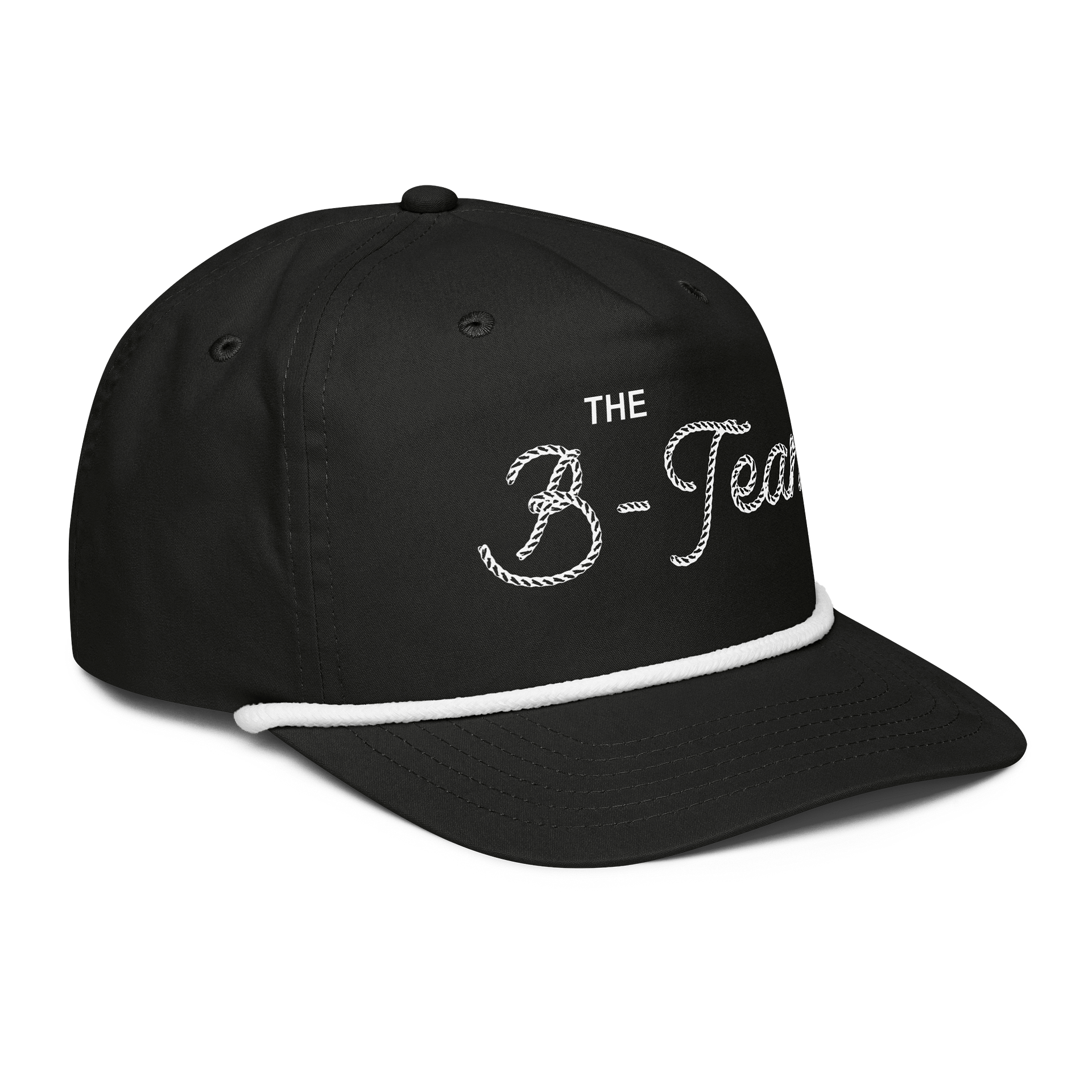 B-Team Wordmark Rope Hat White Font product image (4)