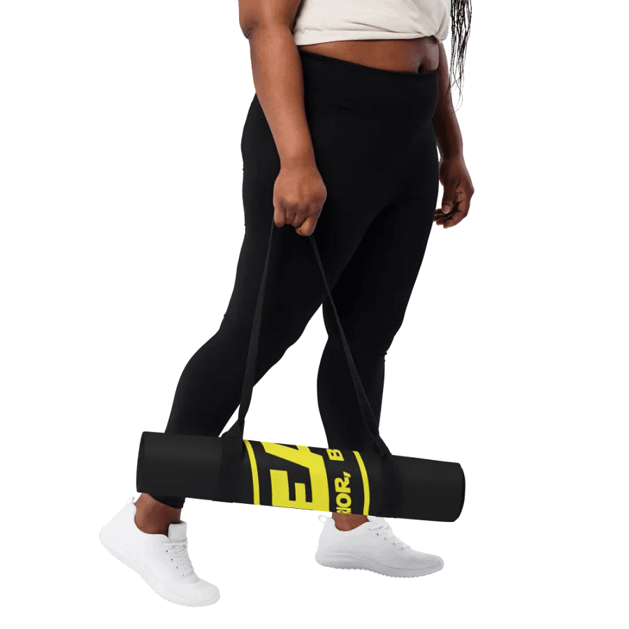 Just Breathe I'm a Warrior Yoga Mat product image (11)