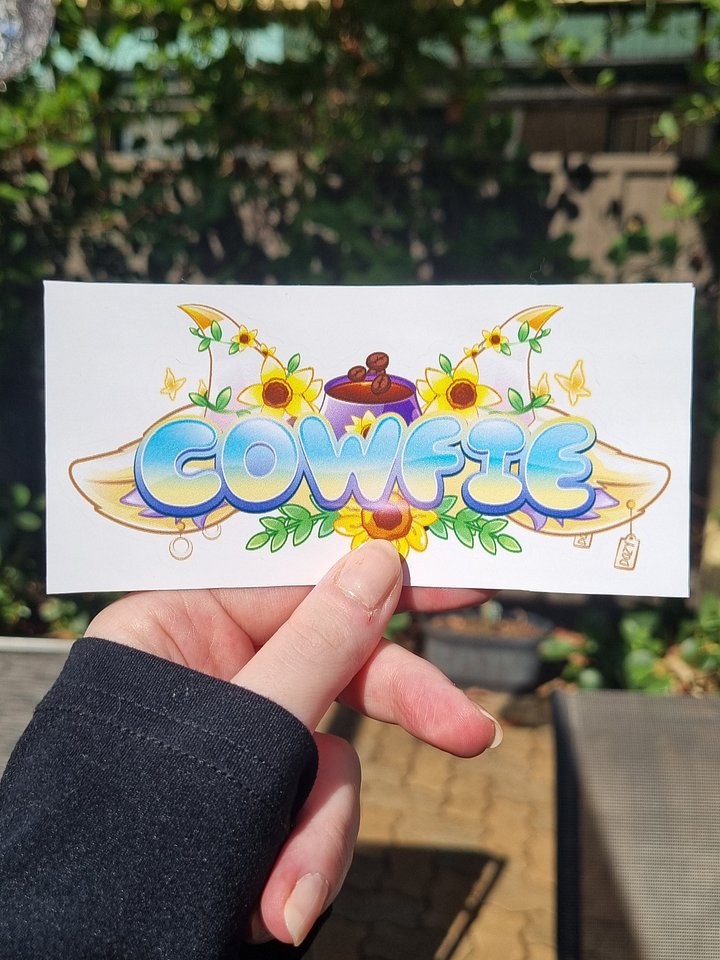 Cowfie Logo Sticker! product image (1)