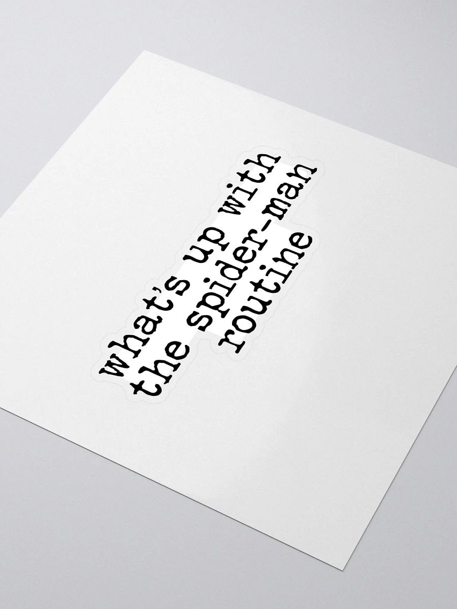 Spider-Man Routine Buddie Quote Sticker product image (3)