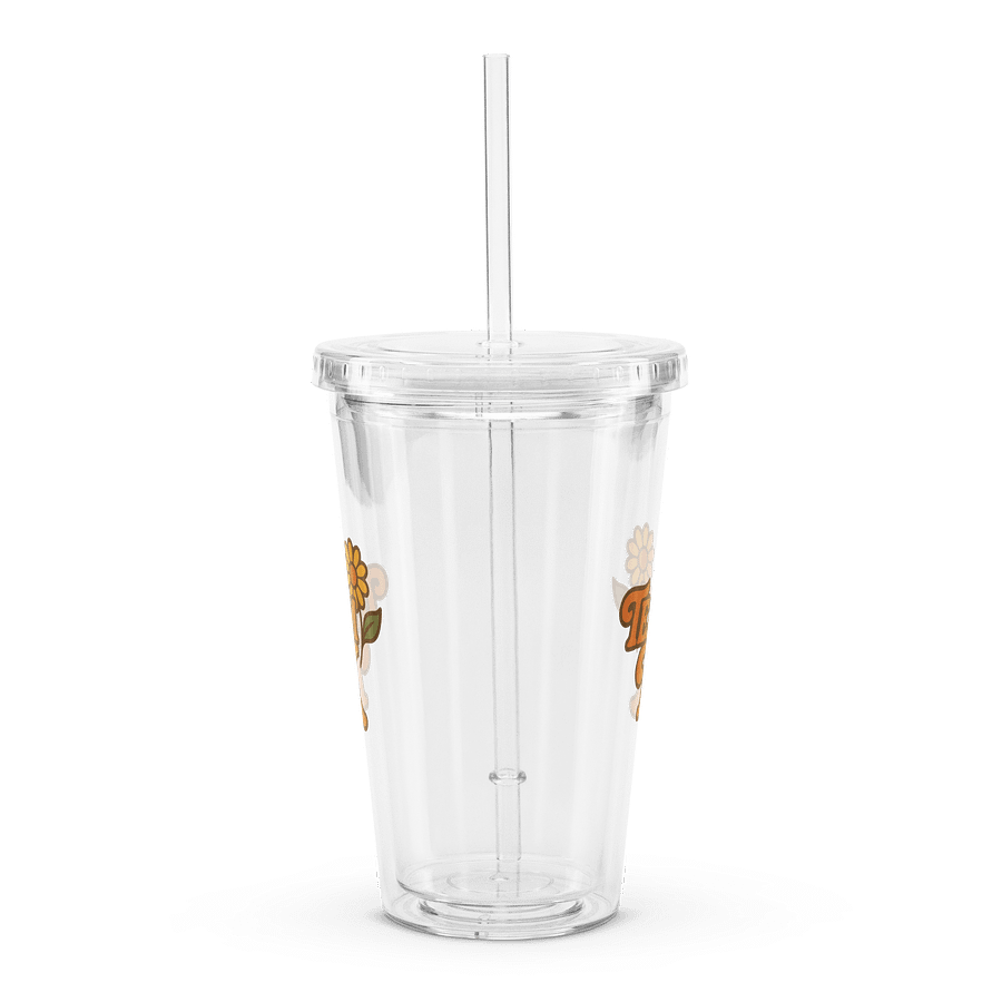 Team K 1970's Clear Plastic Tumbler product image (3)