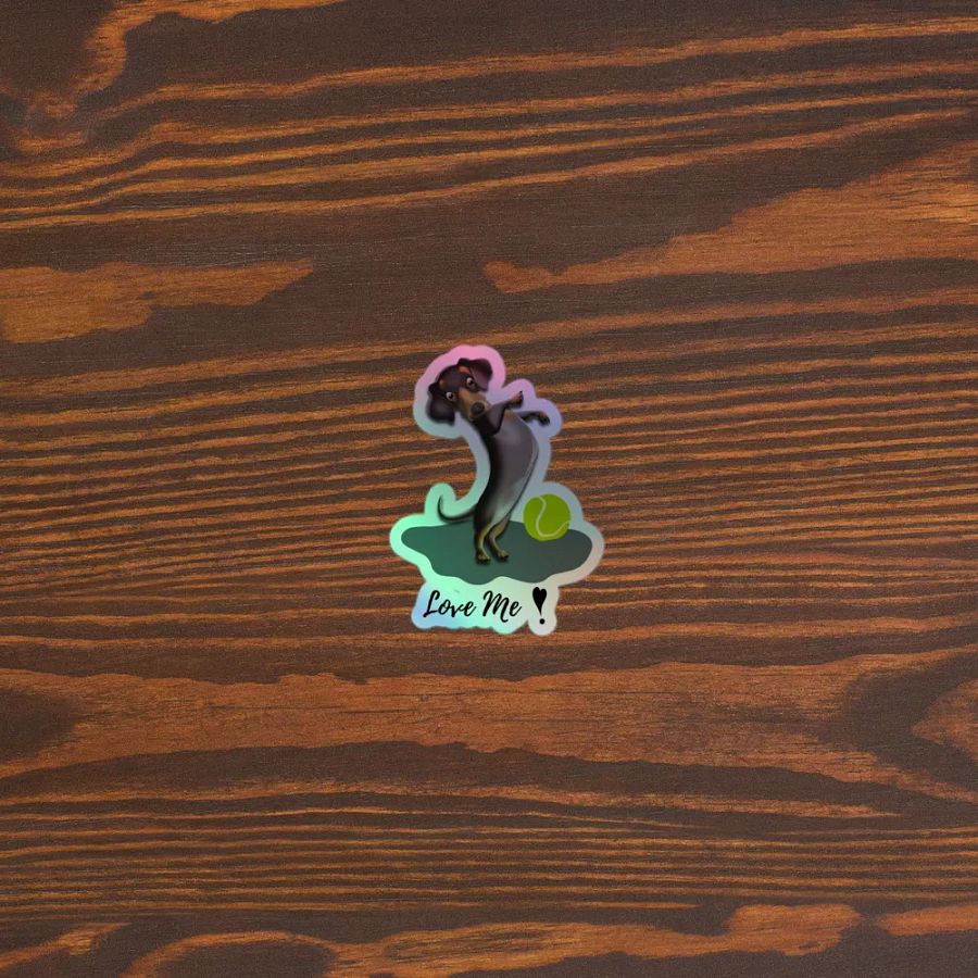 Dancing Dachshund Holographic Sticker Pack product image (5)
