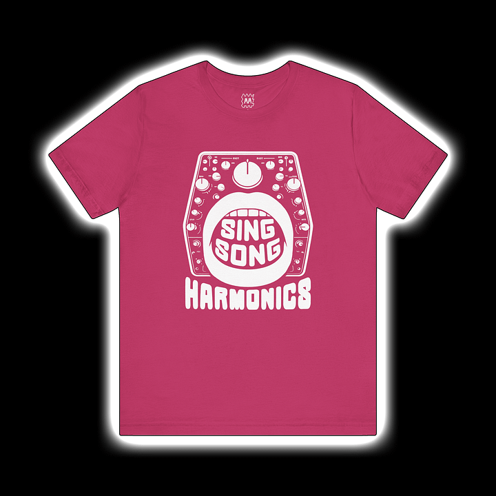 Sing Song Harmonics/Filter Mouth - Synthesizer/Sound Designer T-Shirt (WHITE PRINT) product image (4)