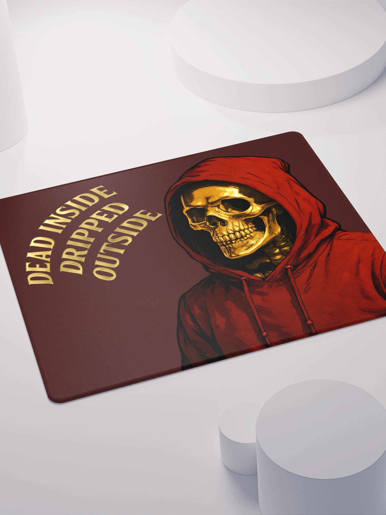 Specter LIMITED EDITION Gold-Rush Skull Gaming Mouse Pad product image (4)