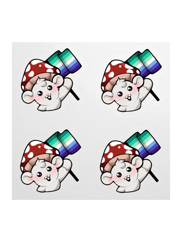 Gay/MLM Pride Flag Stickers product image (1)