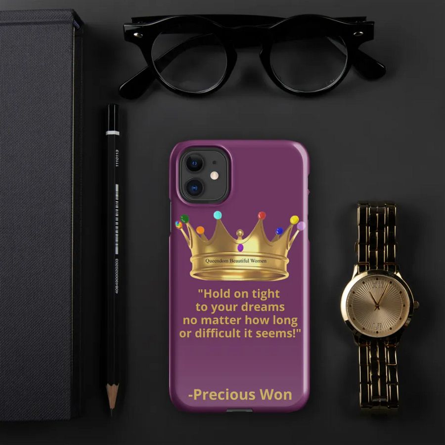 Queendom Beautiful Women iPhone® Snap Case (Purple/Amethyst) product image (8)