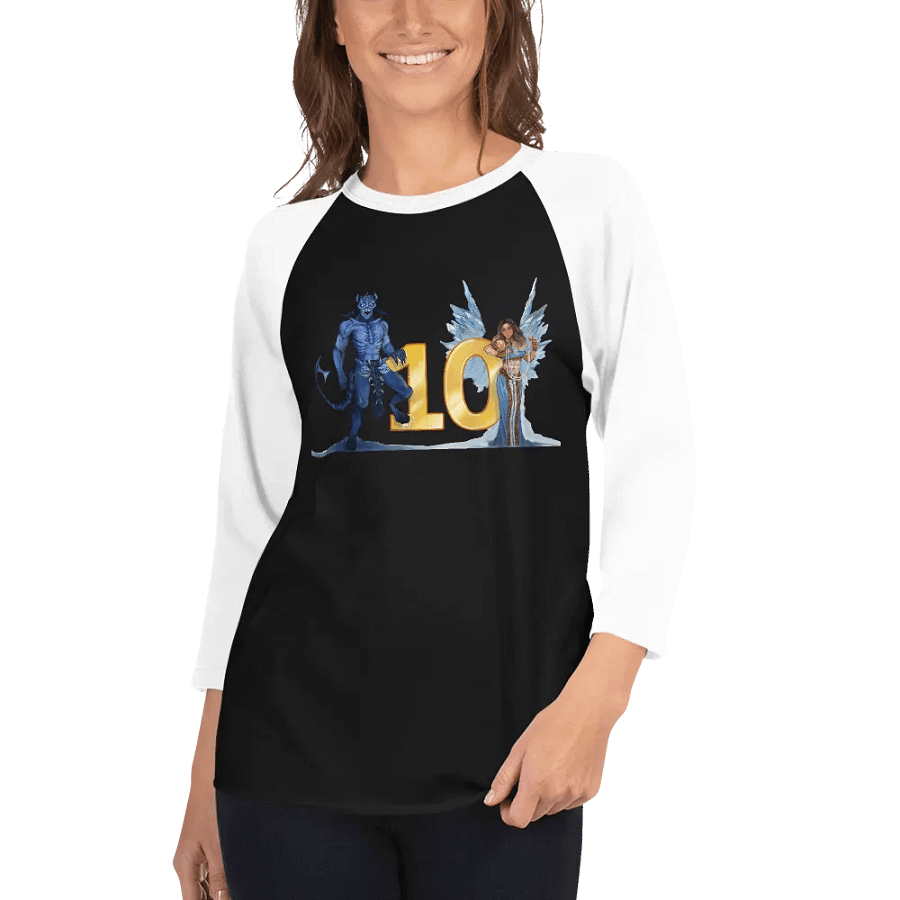 10th Anniversary 3/4 Sleeve Raglan Shirt product image (4)