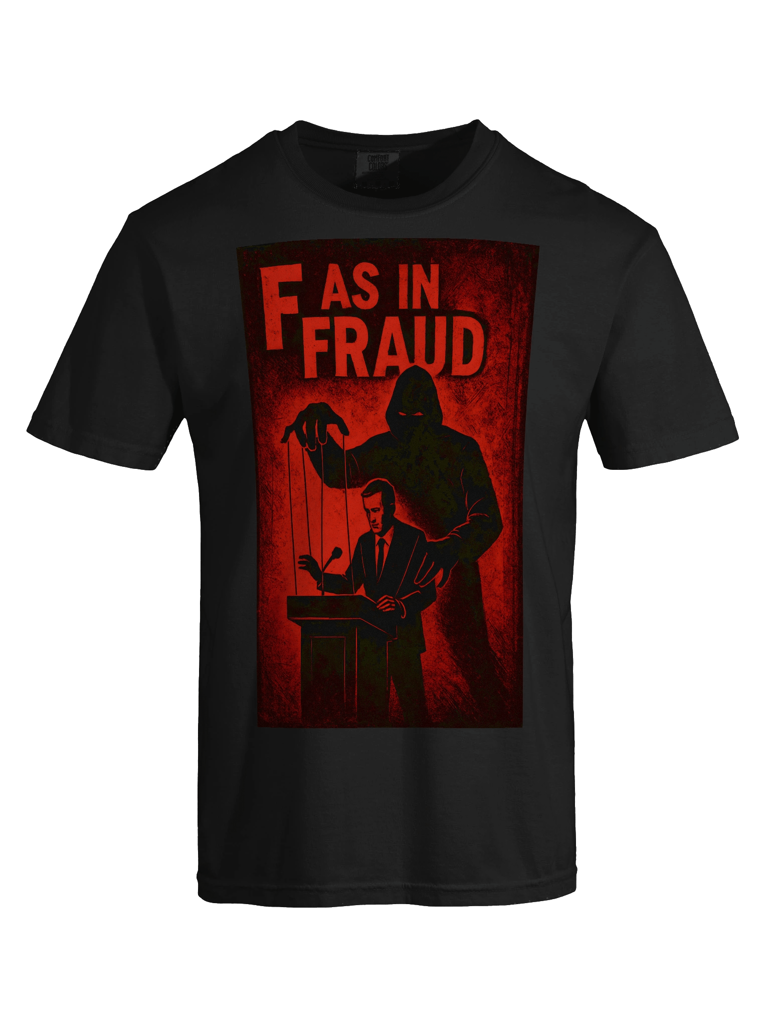 F as in fraud comfort colors garment-dyed heavyweight t-shirt by dark alphabet product image (92)