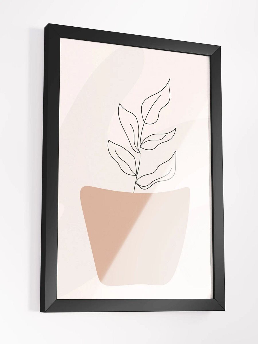 Curvy Leaves Potted Plant Poster product image (13)