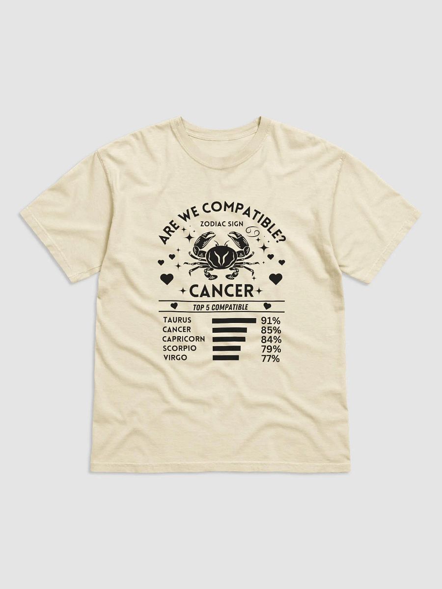 Cancer Zodiac Sign Romantic Compatibility T-Shirt - Light Comfort Colors 1717 product image (61)