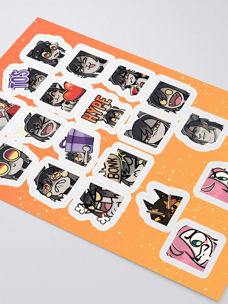 Emote Sticker Sheet, Page 1 product image (3)