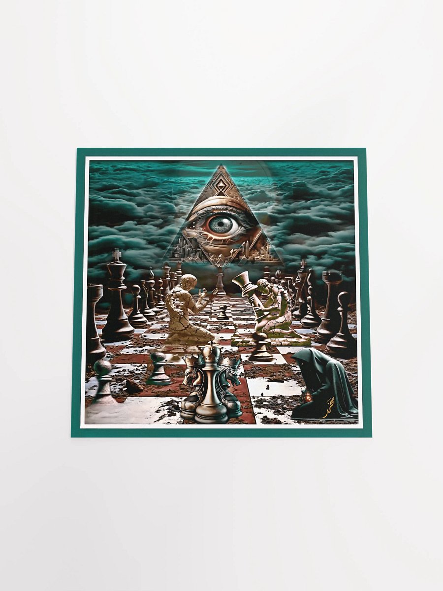 Mystical Chessboard Poster/unique abstract digital artwork product image (18)