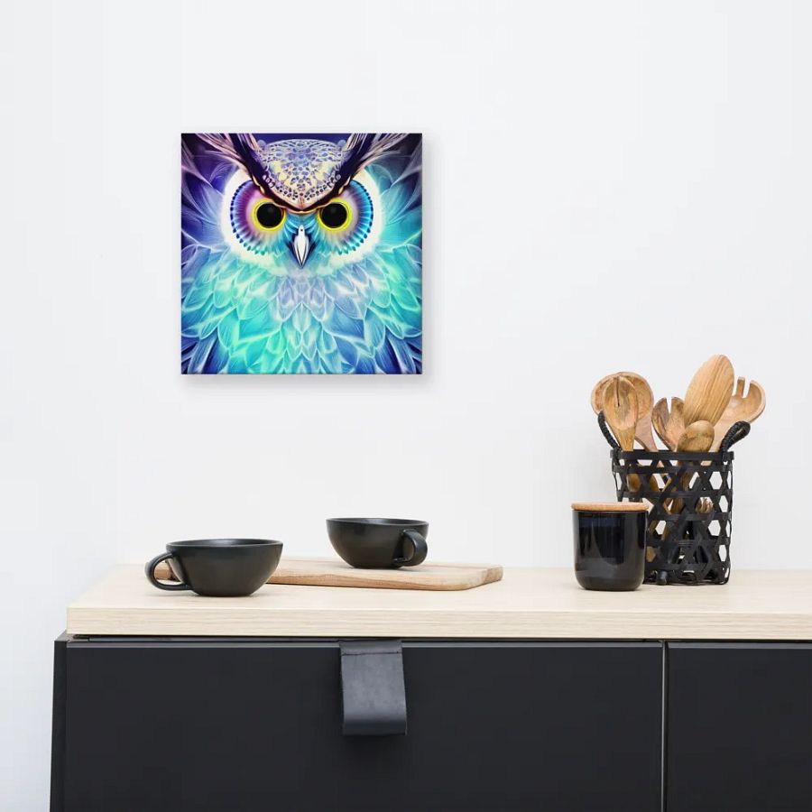 Fantasy Fractal Owl Art - v10 product image (8)