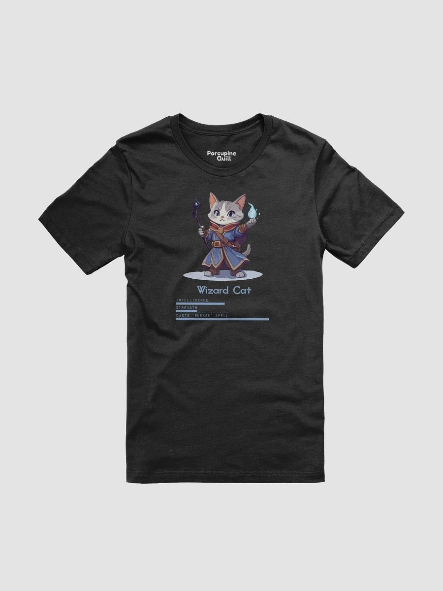 RPG Wizard Cat unisex short sleeve T-shirt for gamers and cat lovers product image (3)