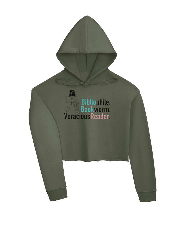 Voracious Reader Crop Hoodie product image (2)