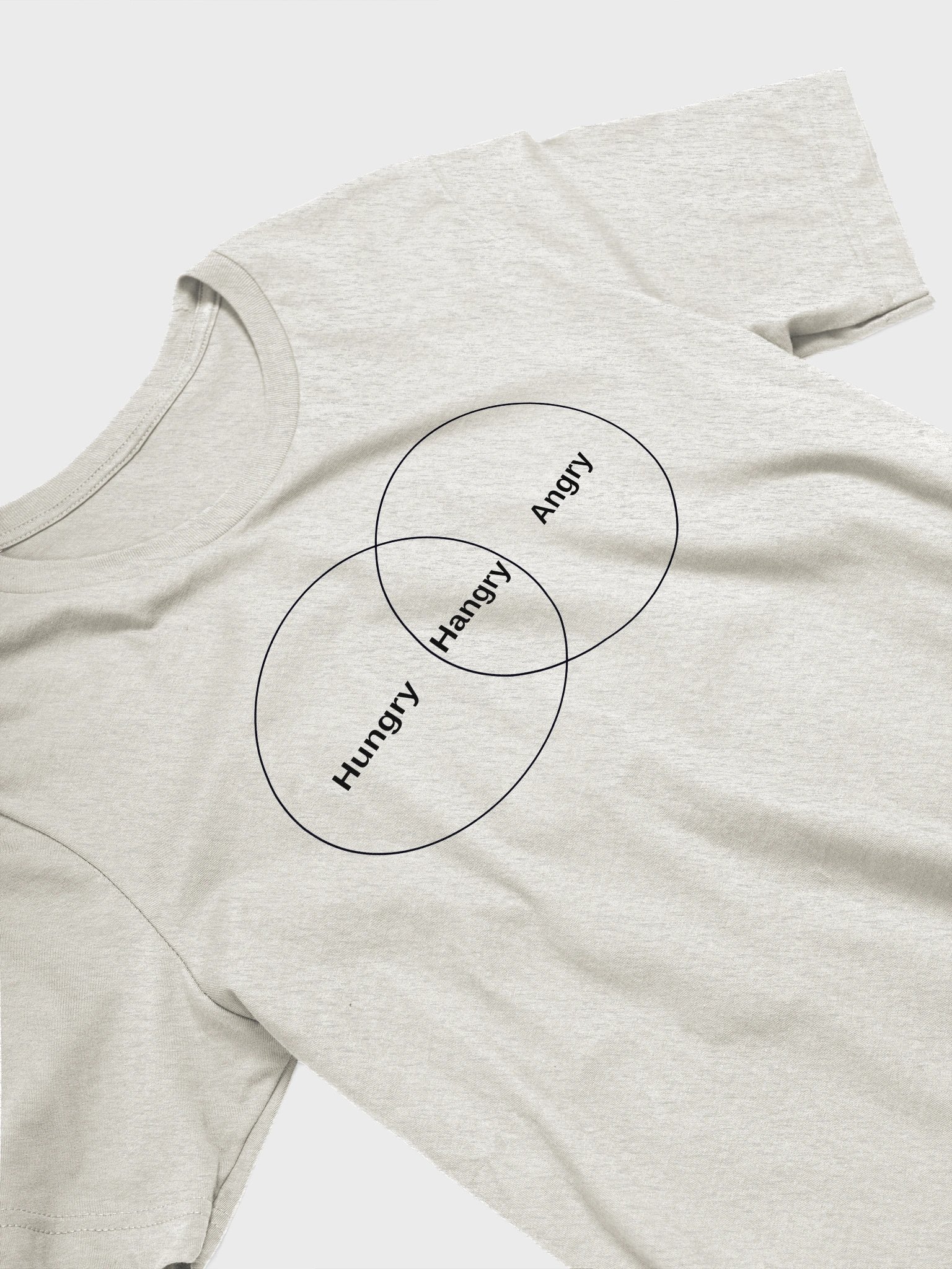 Hungry. Hangry. Angry. — Venn Diagram Mood T-Shirt product image (75)