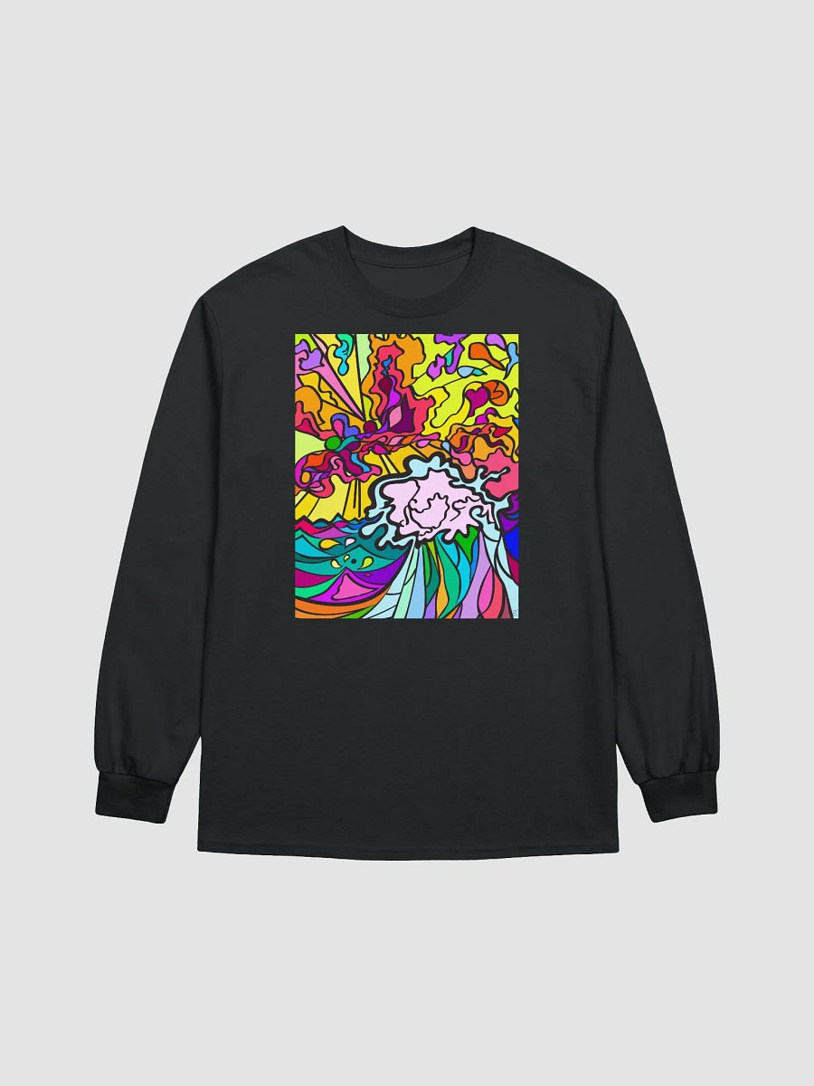 Psychedelic Burst Long Sleeve Tee - Wave at Sunset product image (12)