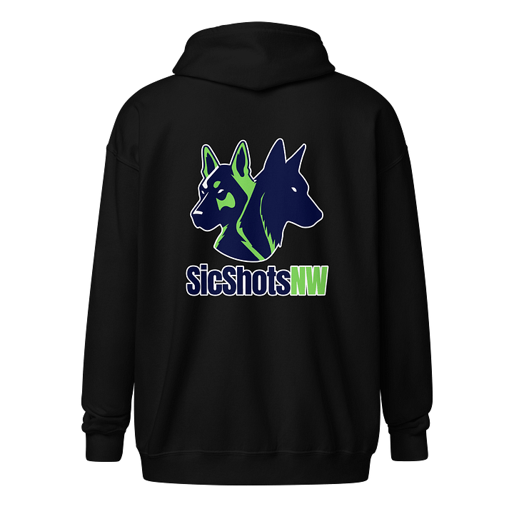 Logo Zip Hoodie Blue & Green product image (5)