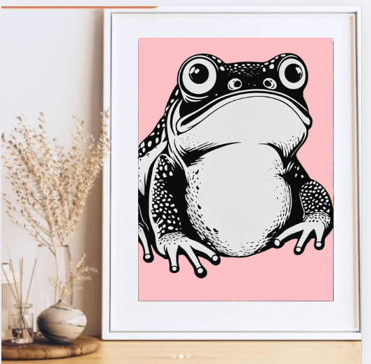 Japanese Frog Prints, Hoji Frogs, Matsumoto Hoji Prints, Japanese Vintage Art, Frog Prints, Frog Posters, Japanese Art, Japanese Wall Ar product image (2)