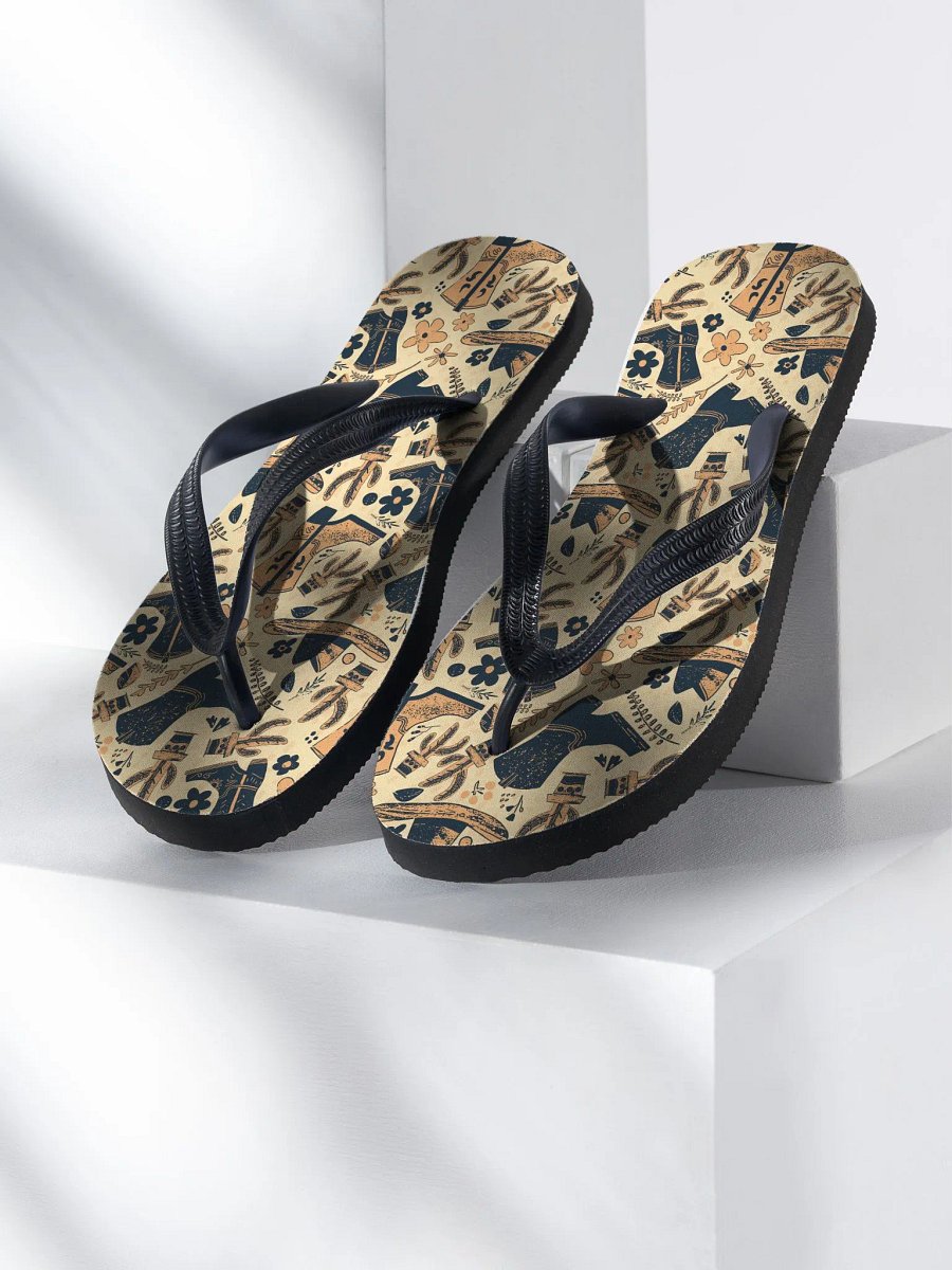 Western Boho Cactus and Boots Flip Flops product image (1)