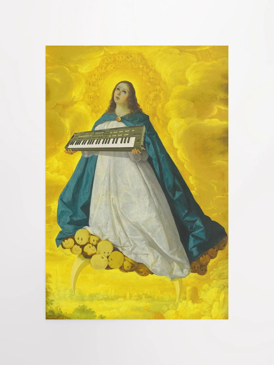 Immaculate cz-101 conception, Casio cz-101 classic synth Tribute, Techno EDM Matte Paper Poster product image (4)