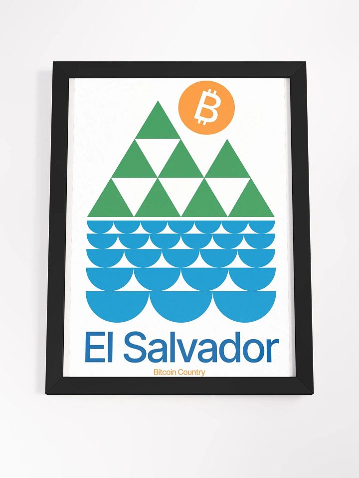 El Salvador Bitcoin Country [Framed] product image (1)