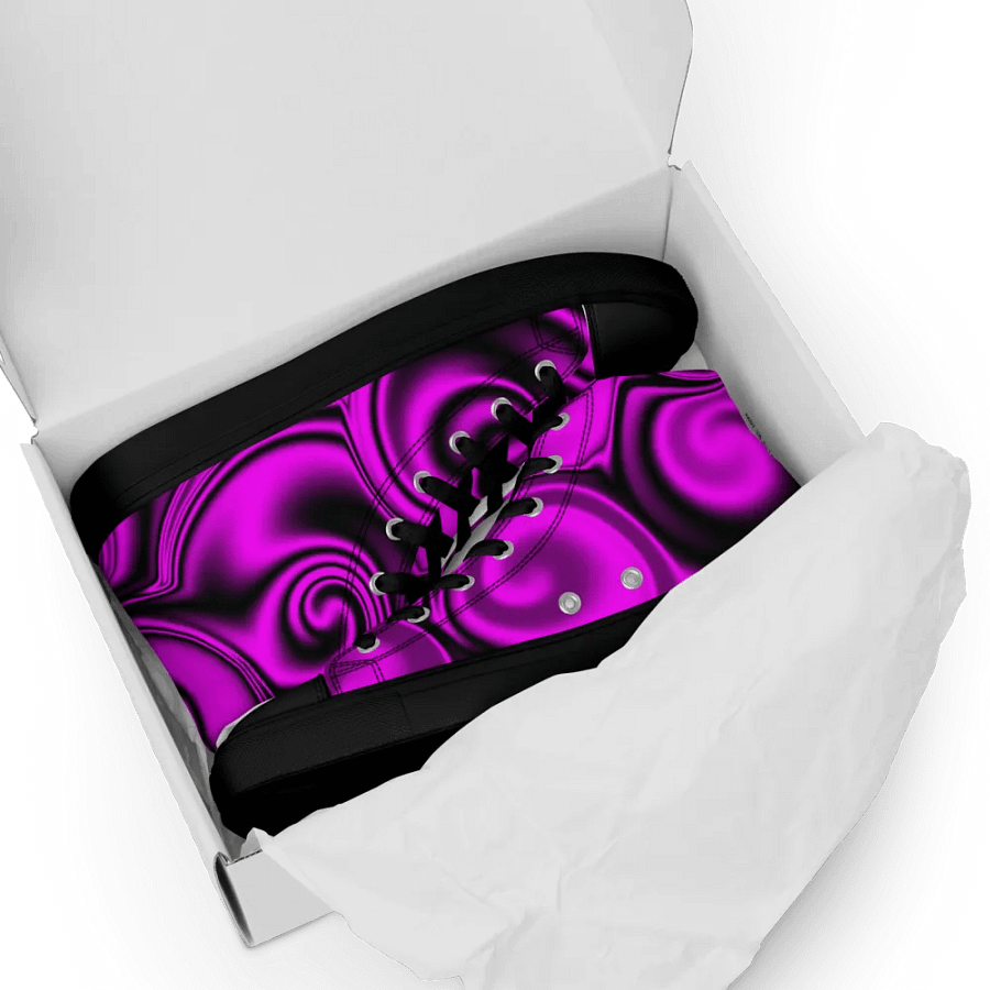 magenta swirledhigh top canvas shoes (womens) product image (9)