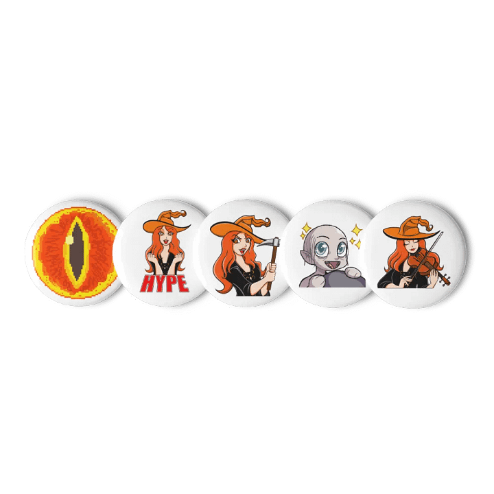 Set of 5 pin buttons product image (1)