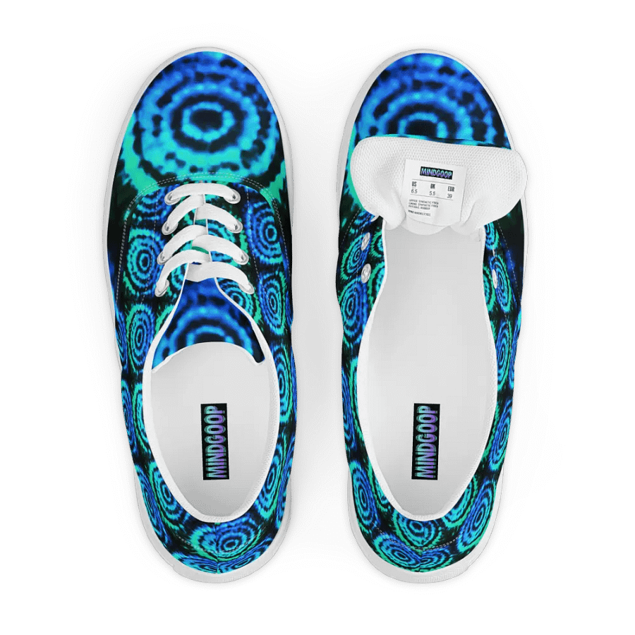 Blue moon splash lace up canvas shoes (mens) product image (6)