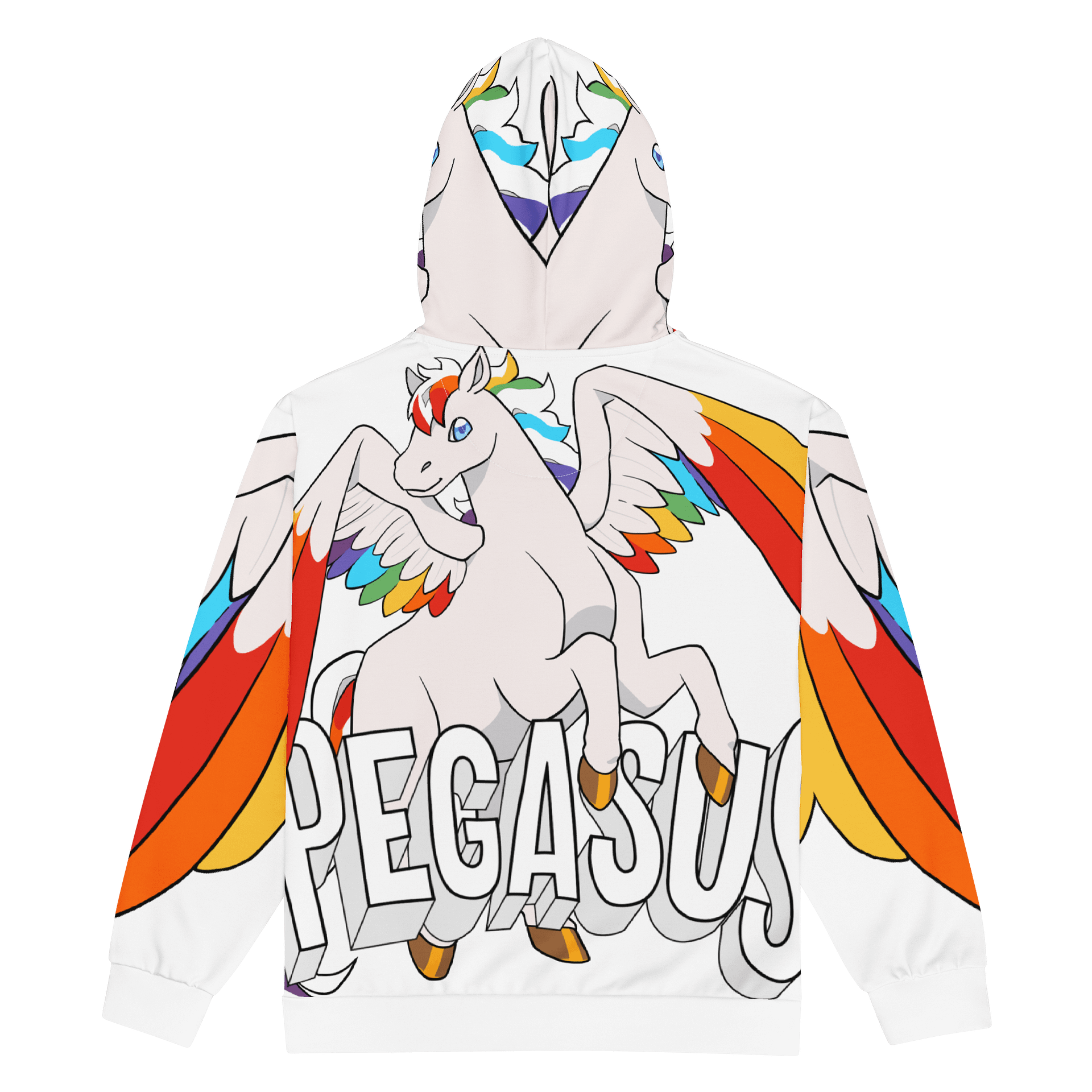 Rainbow Pegasus All-Over Hoodie product image (2)