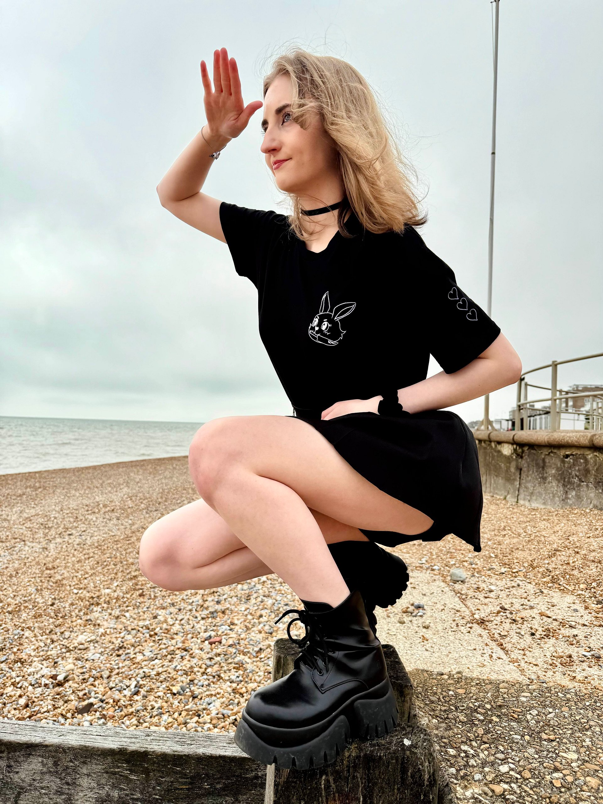 Slay Bunny Embroidered Tee ♡ product image (16)