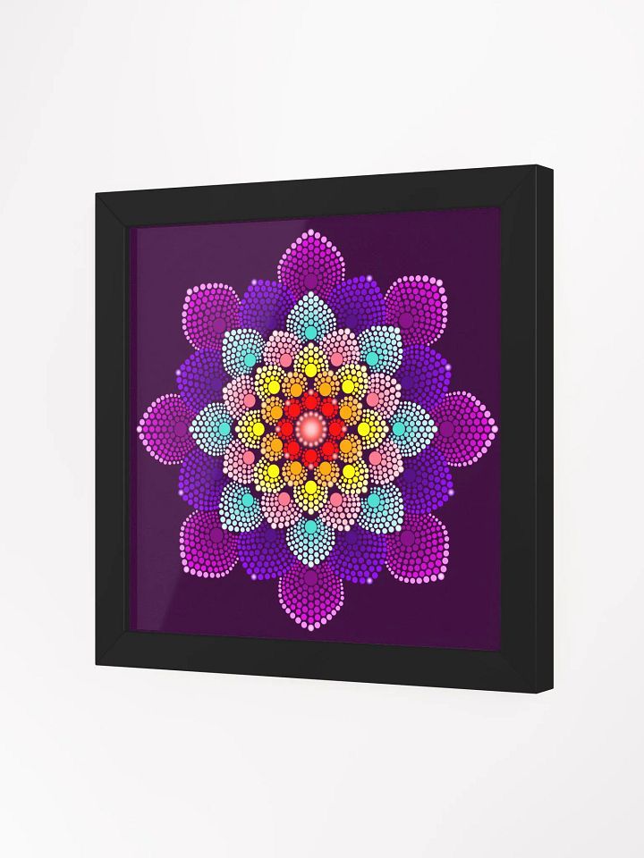 Colorful Dot Mandala Framed High-Quality Matte Poster product image (6)