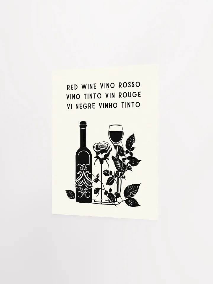 Red Wine Poster - Enhanced Matte Paper Poster product image (2)