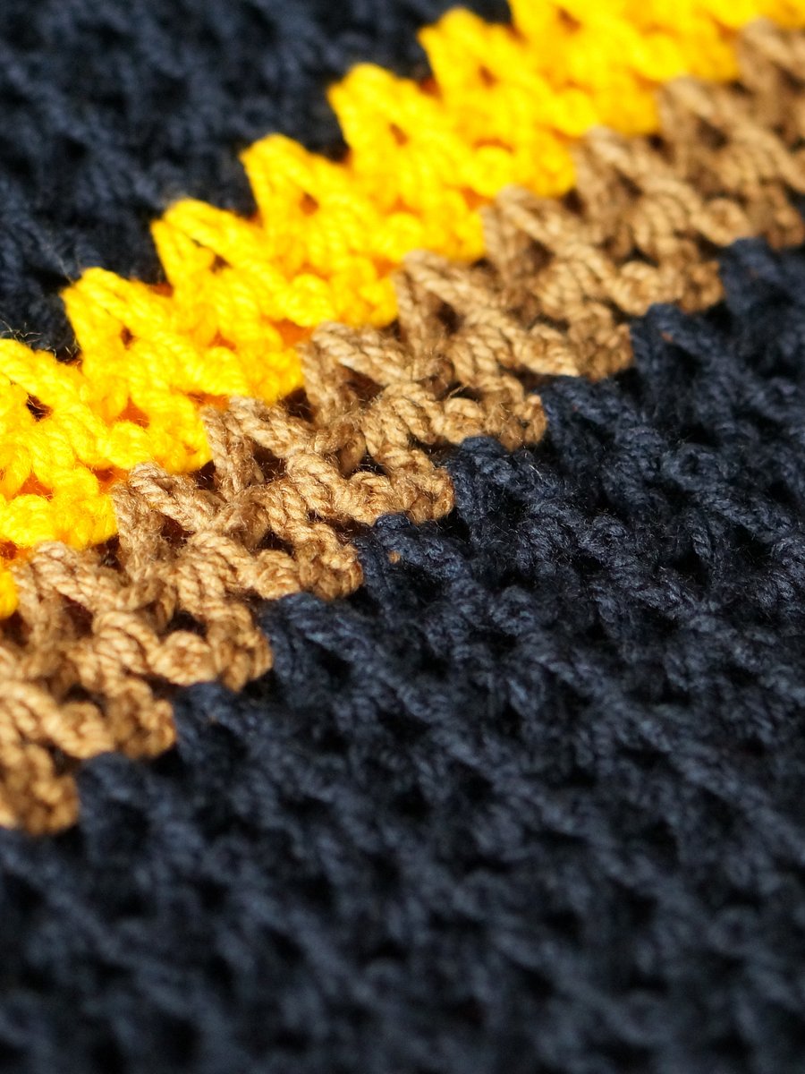 V stitch striped blanket pdf pattern product image (3)
