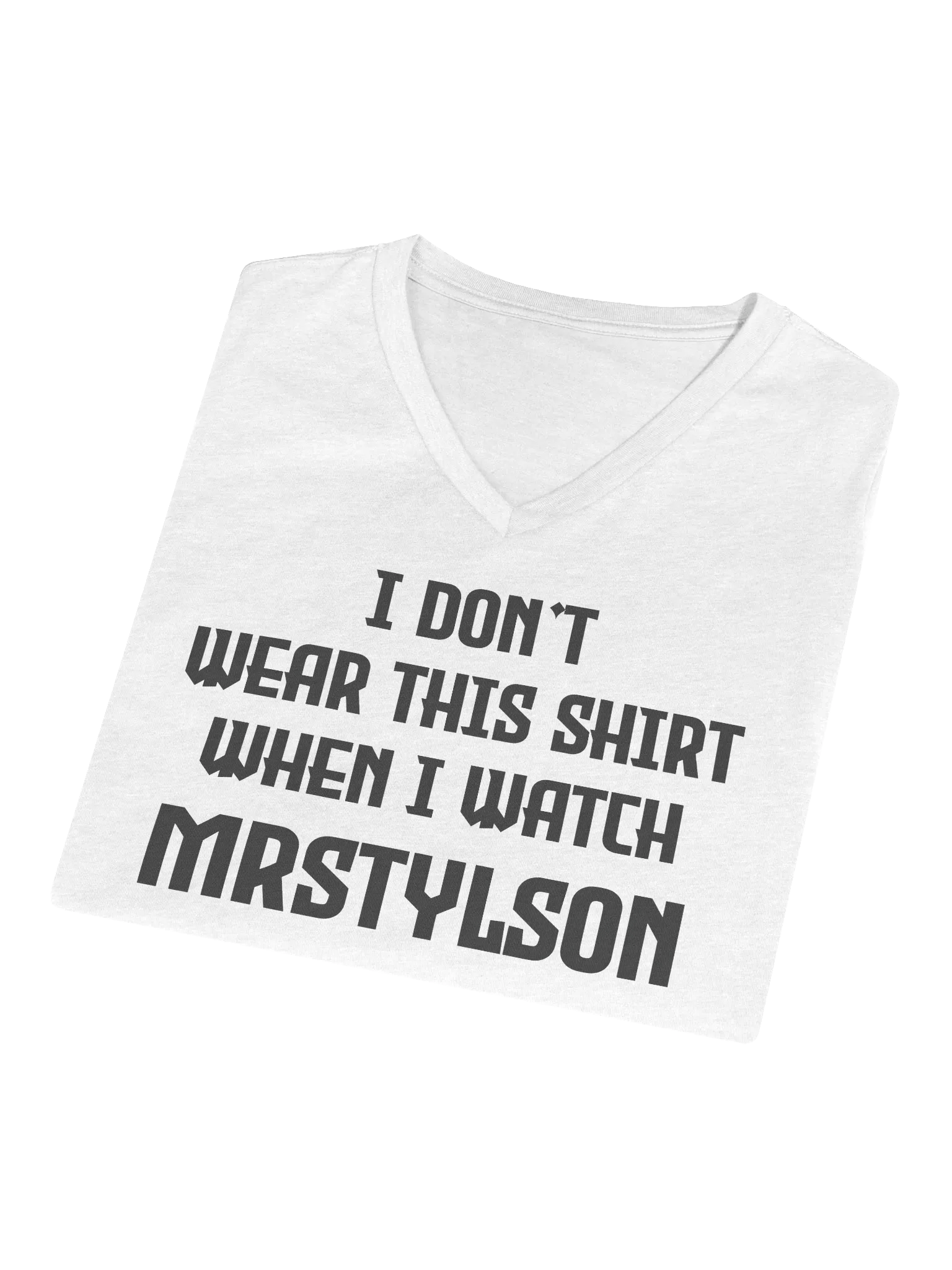 I Don't Wear This Women's V-Neck (Black Text) product image (17)