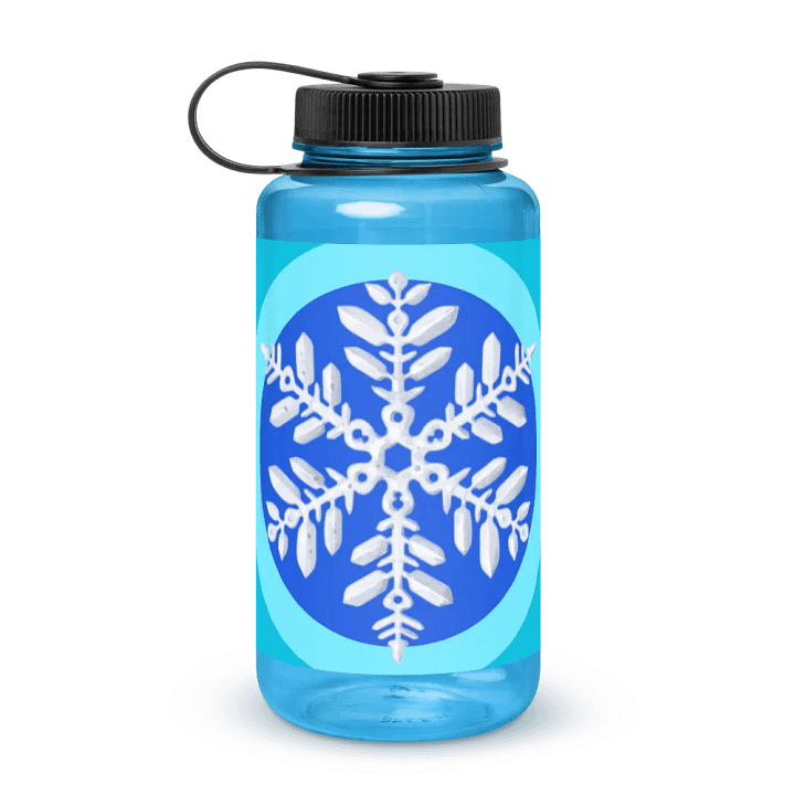 snowflake Wide Mouth Plastic Water Bottle product image (1)
