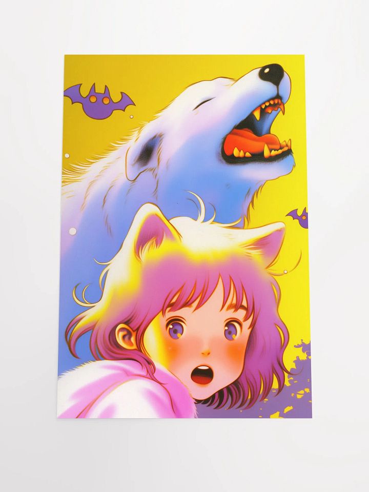 Startled Pink-haired Girl Matte Poster product image (1)