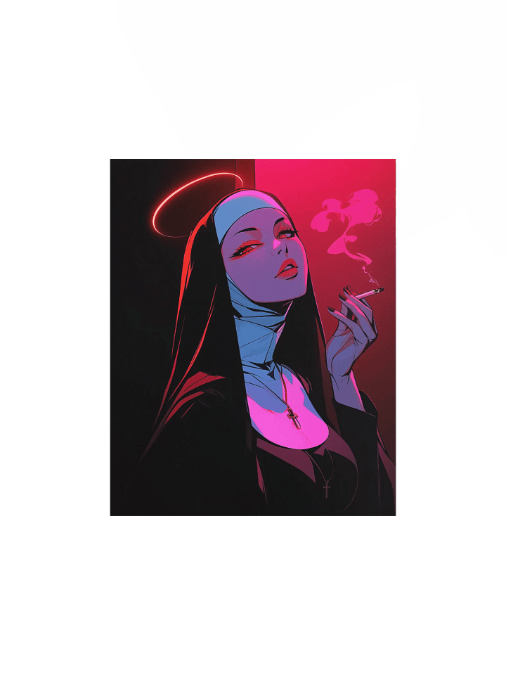 Neon Serenity Matte Poster product image (3)