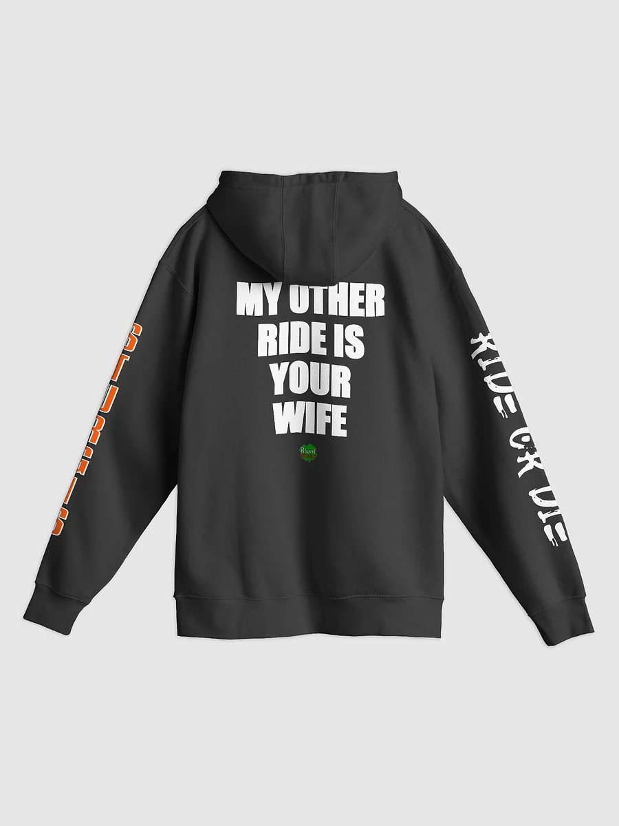 Sturgis/My Other Ride is Your Wife Black Hoodie w Sleeves product image (2)