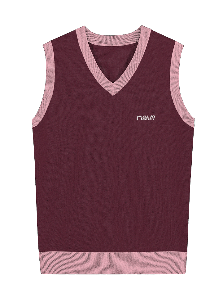 Navii | V-Neck Vest O1 | Burgondy product image (4)
