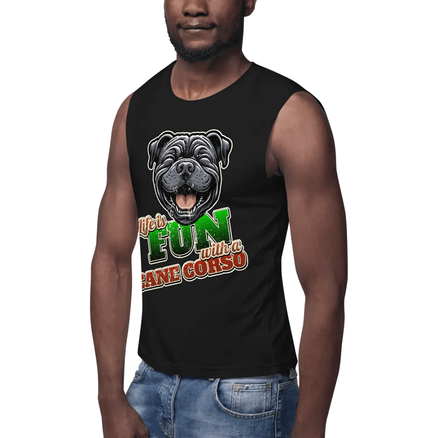 Fun-loving Cane Corso Muscle Tank product image (8)