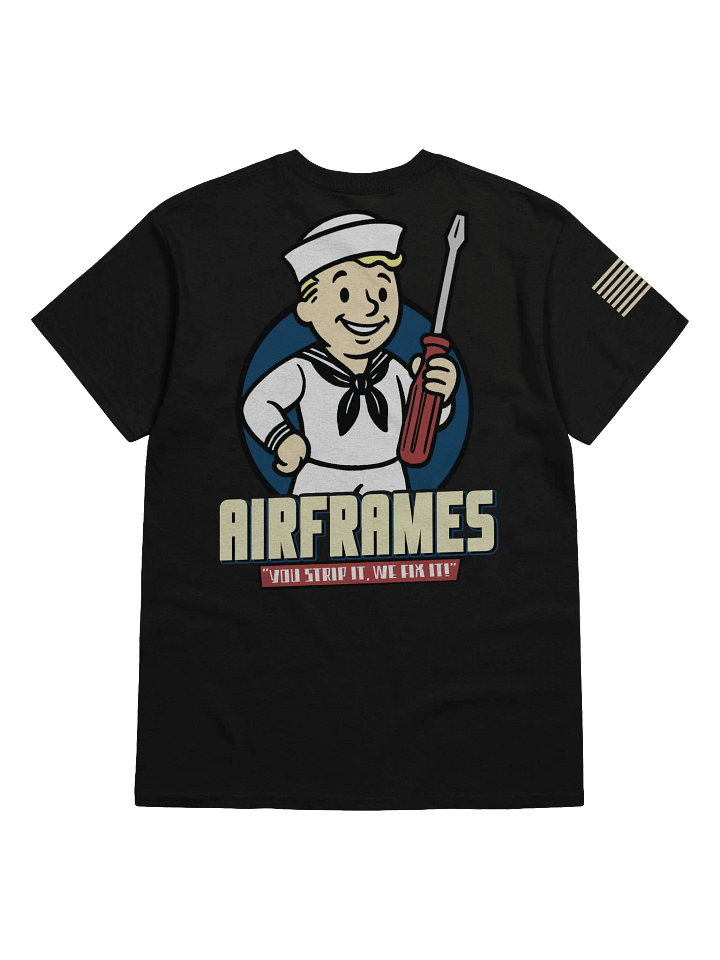 "AIRFRAMES: Strip it" Work Shirt product image (15)