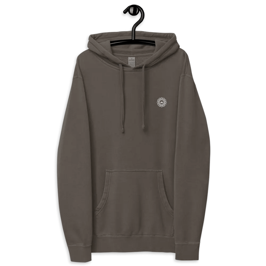 Symmetric Pixelated Mandala Monochrome Hoodie product image (12)