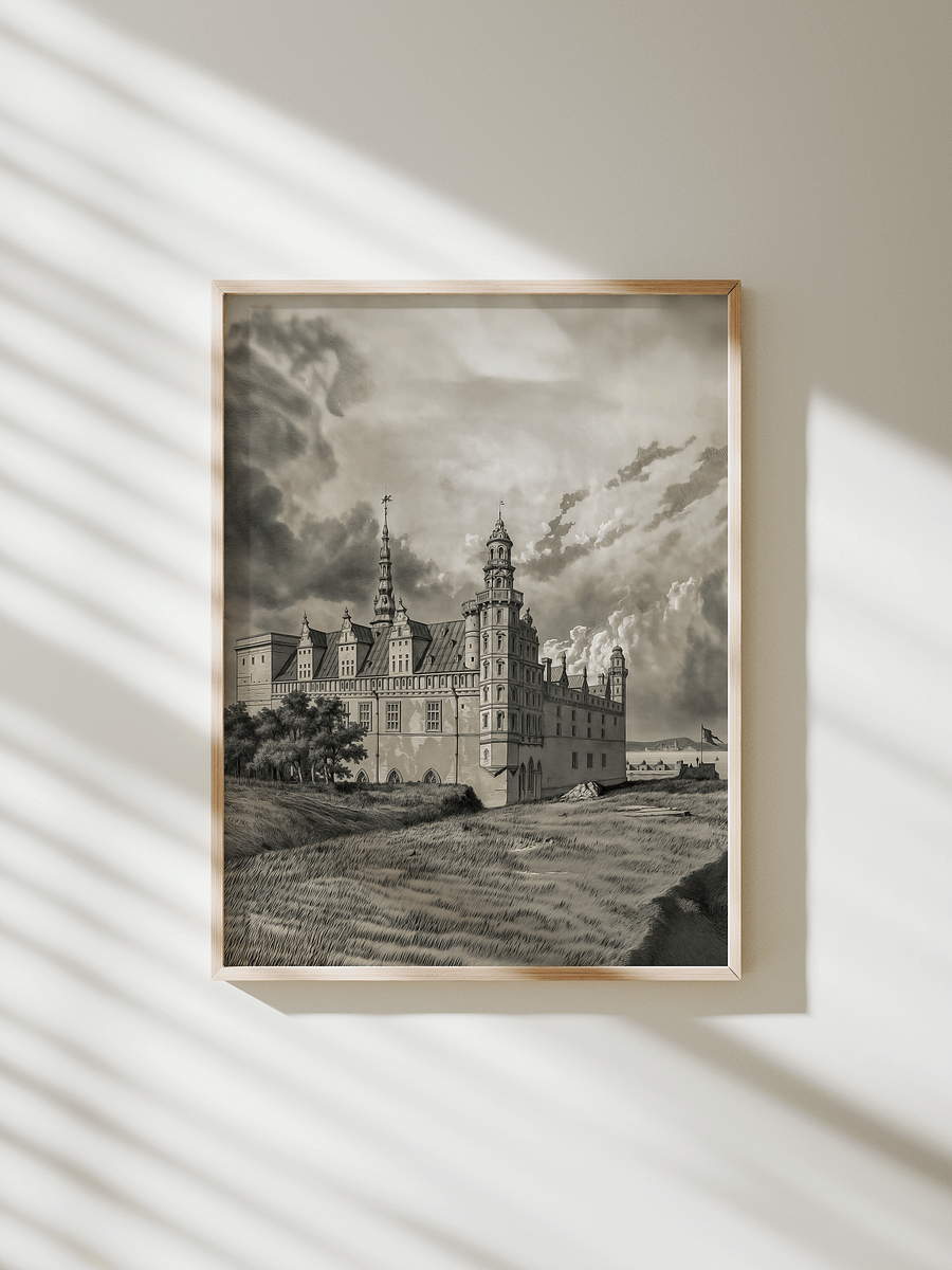Kronborg castle - Vintage painting - Portrait product image (6)