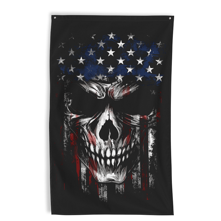 Reaper Face: USA Wall Flag product image (1)