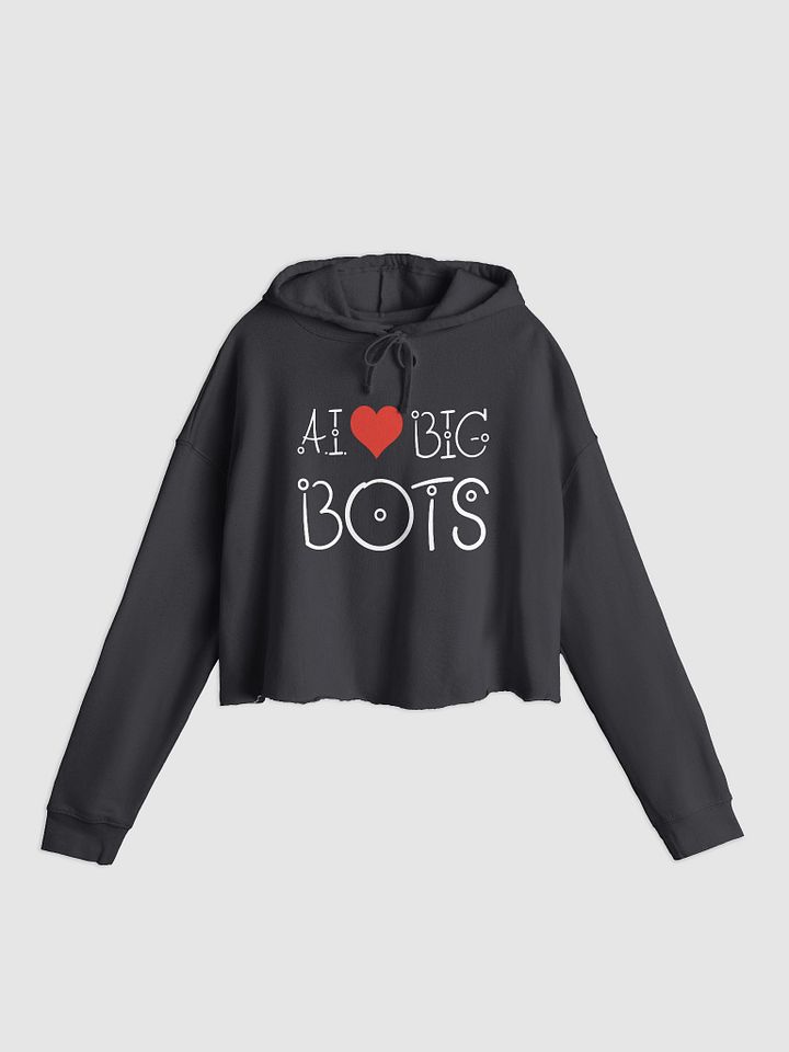 A.I. Heart Big Bots Crop Hoodie product image (1)