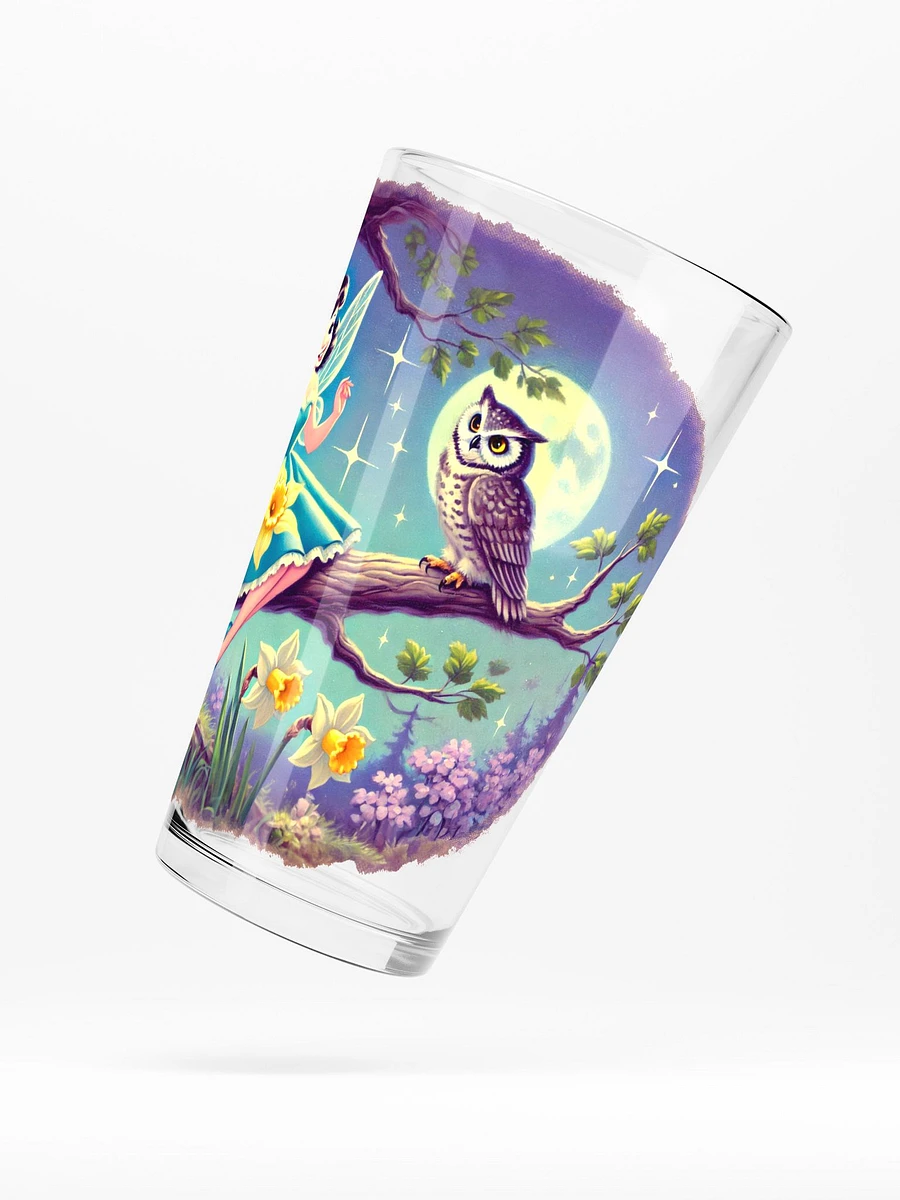 Daffodil Fairy and Owl 16 oz Glass product image (5)