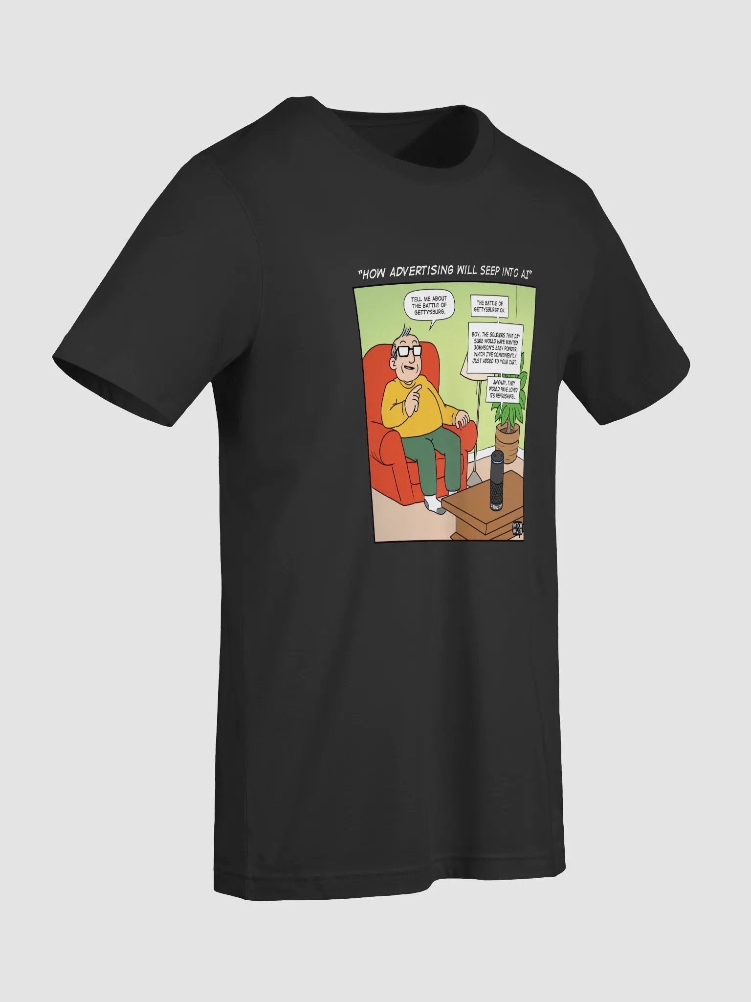 "How advertising will seep into AI" soft t-shirt product image (9)