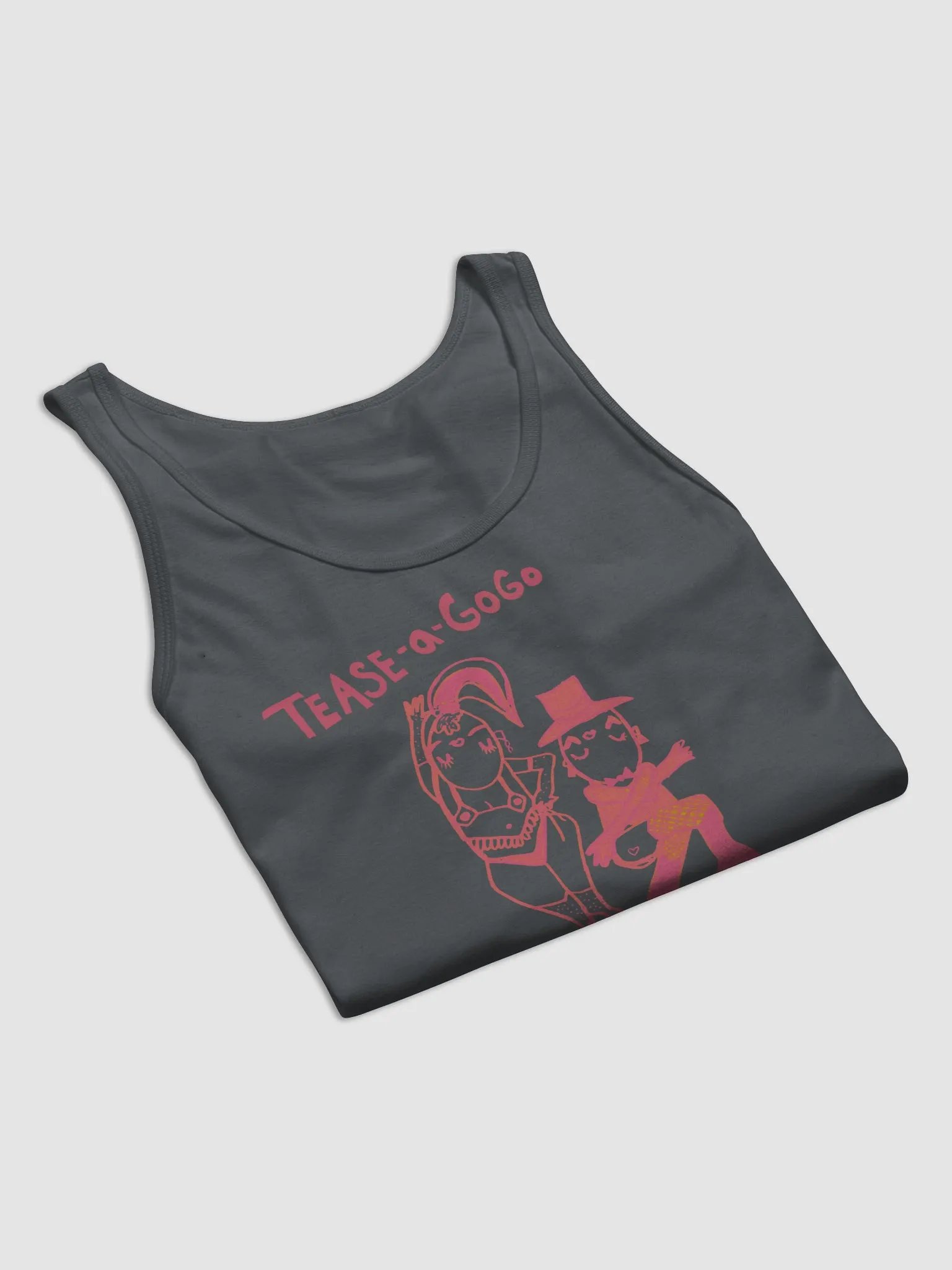 Tease A GoGo Pink Logo and Illustration Tank product image (31)