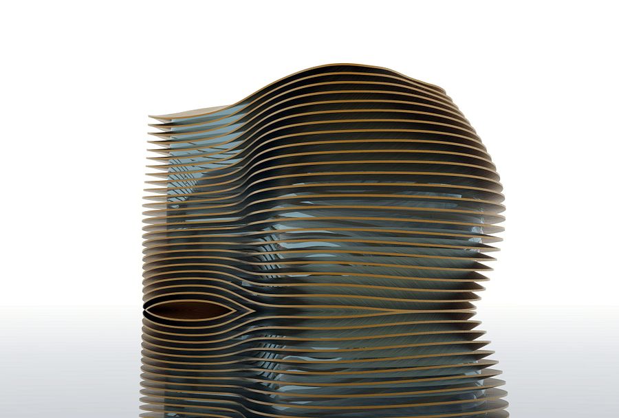 Curved Parametric Facade Design Grasshopper Rhino Files Download product image (3)